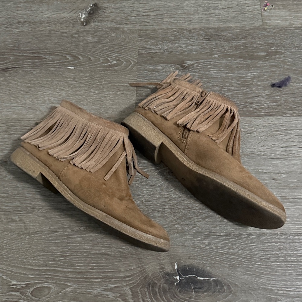 Mossimo Supply Co. Tan Fringe Ankle Booties - Picture 4 of 4